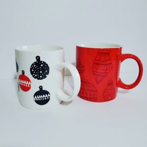 Starbucks Ornaments coffee mug set of 2